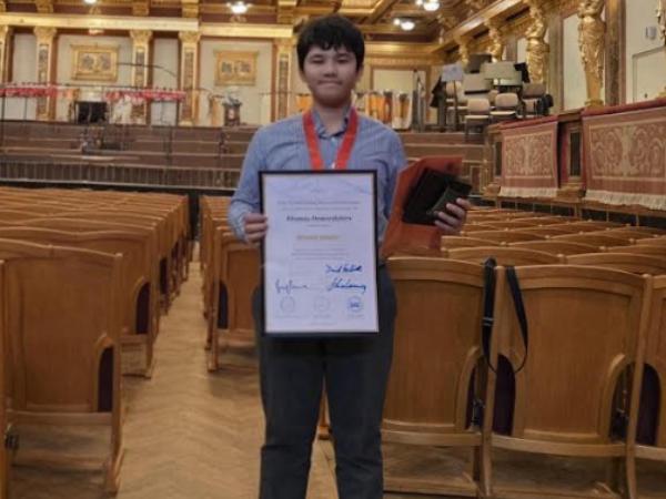 S.1 Student, DEMERDZHIEV THOMAS NIKOLAEV, Wins Gold in 2026 World String Music Competition